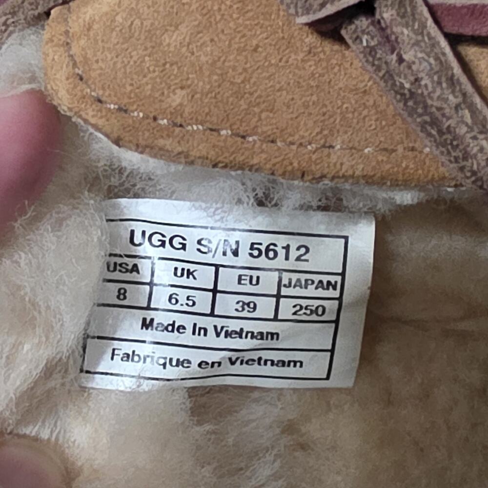Ugg Dakota Women's Shearling Moccasin Slippers Shoes Size 8 Brown - Picture 9 of 9